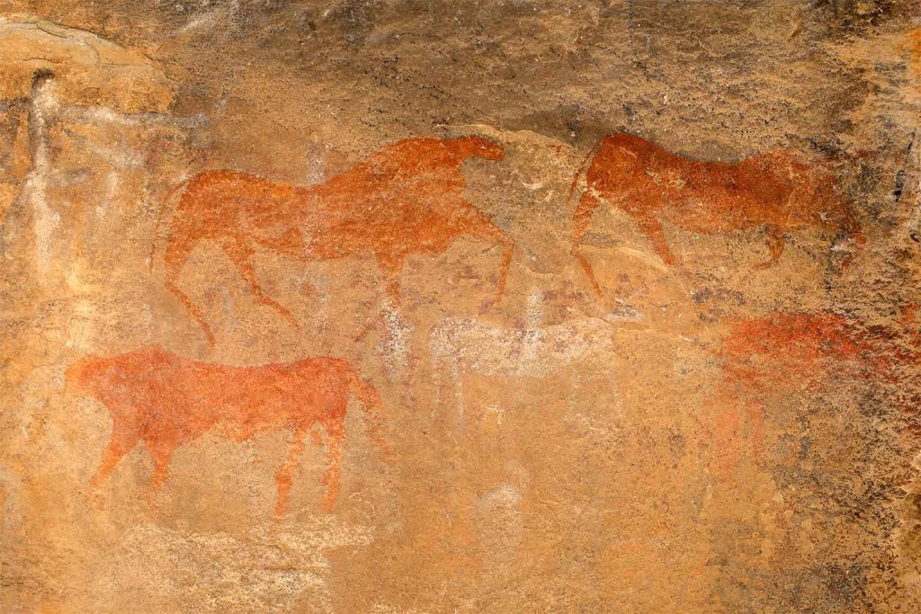 Ancient cave art may reveal extinct animal 250 million years before paleontology recognized it