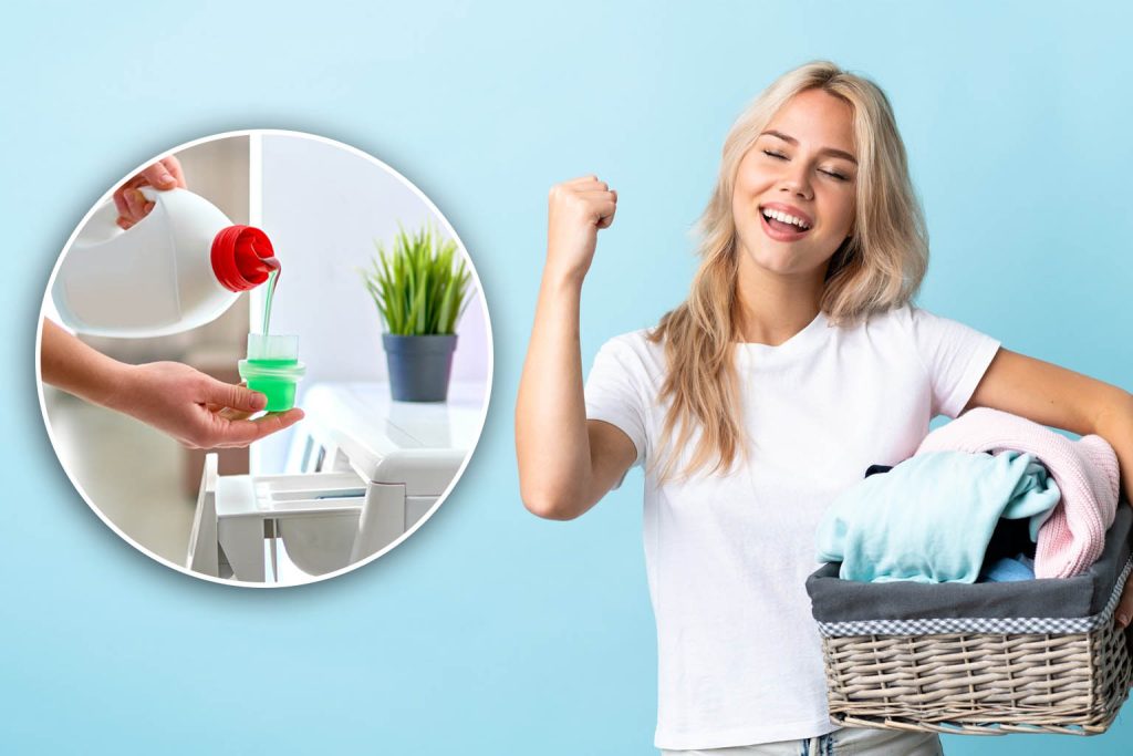 Transform household ingredients into a fresh-scented laundry booster that also cleans your washing machine!