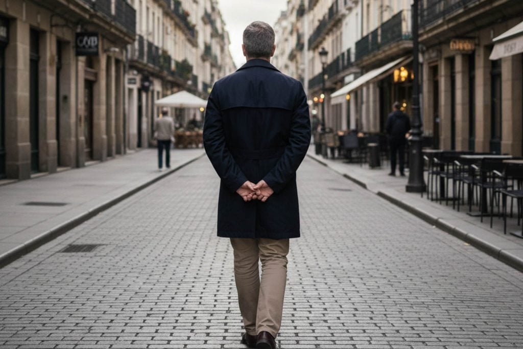 What does walking with hands behind your back really mean?