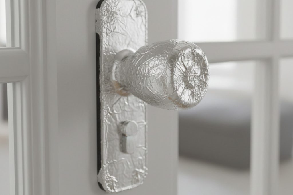 Why foil-wrapped door handles are becoming a savvy home trend