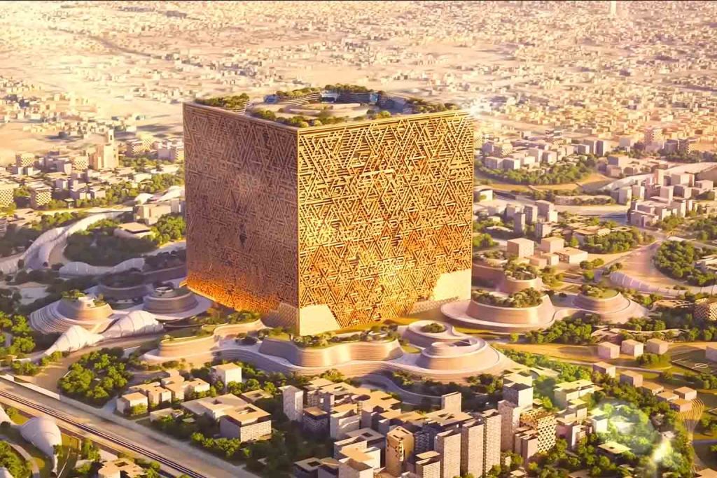 Desert construction: new cube structure set to become world's largest